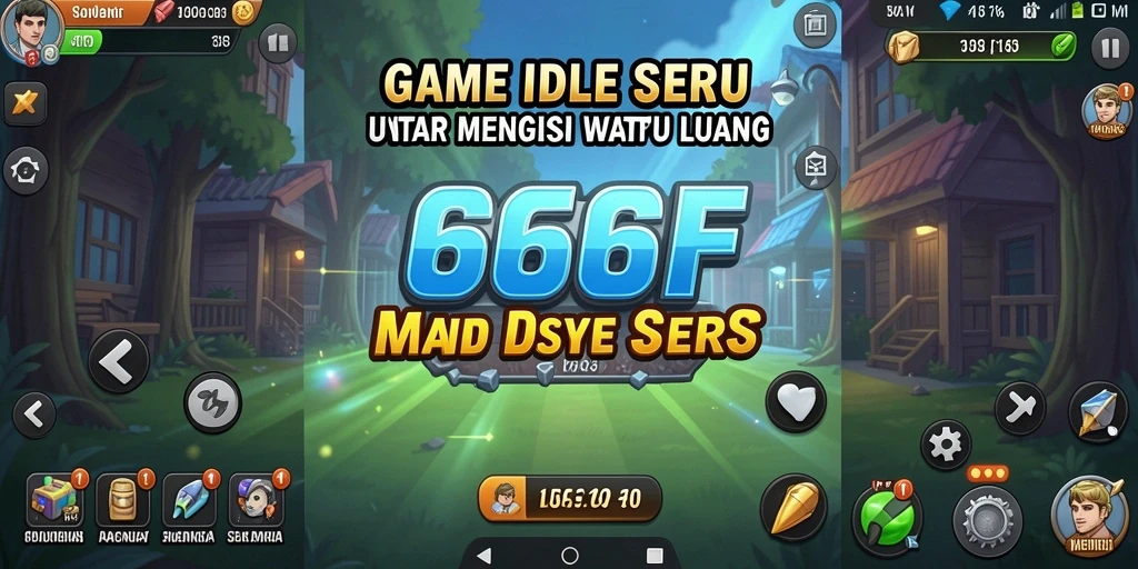 Tampilan gameplay Idle 666F yang menarik dan sederhana.