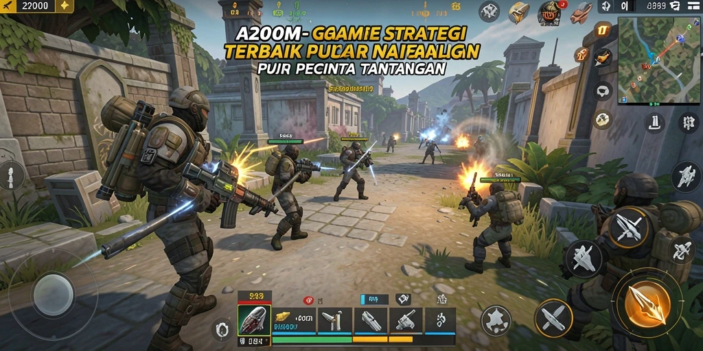 Tampilan menarik dari gameplay A200M dengan variasi strategi.