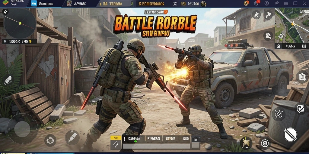 Gameplay seru dan intens dalam Battle Royale AP686.