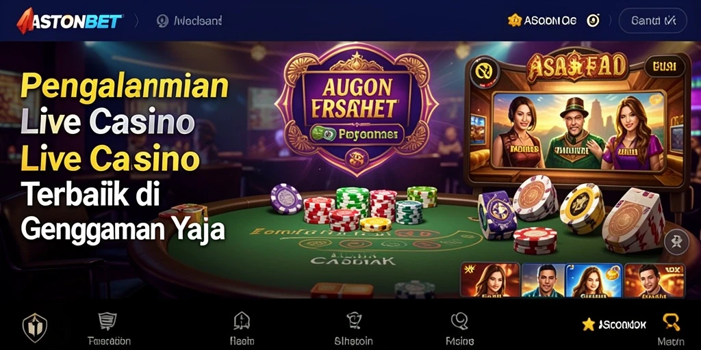 Tampilan gameplay Live Casino yang menarik dan interaktif di ASTONBET.