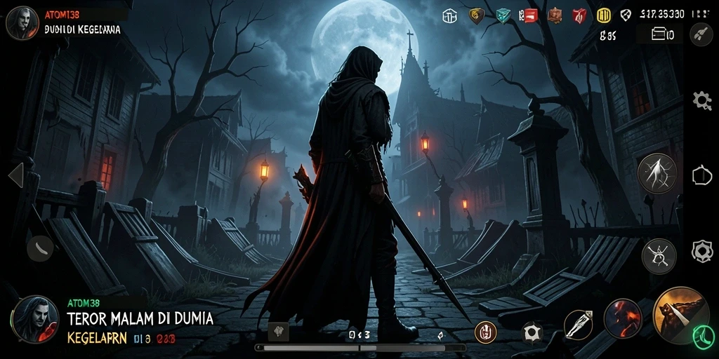 Screenshot game ATOM138 menunjukkan pengalaman menegangkan dalam dunia Horror.