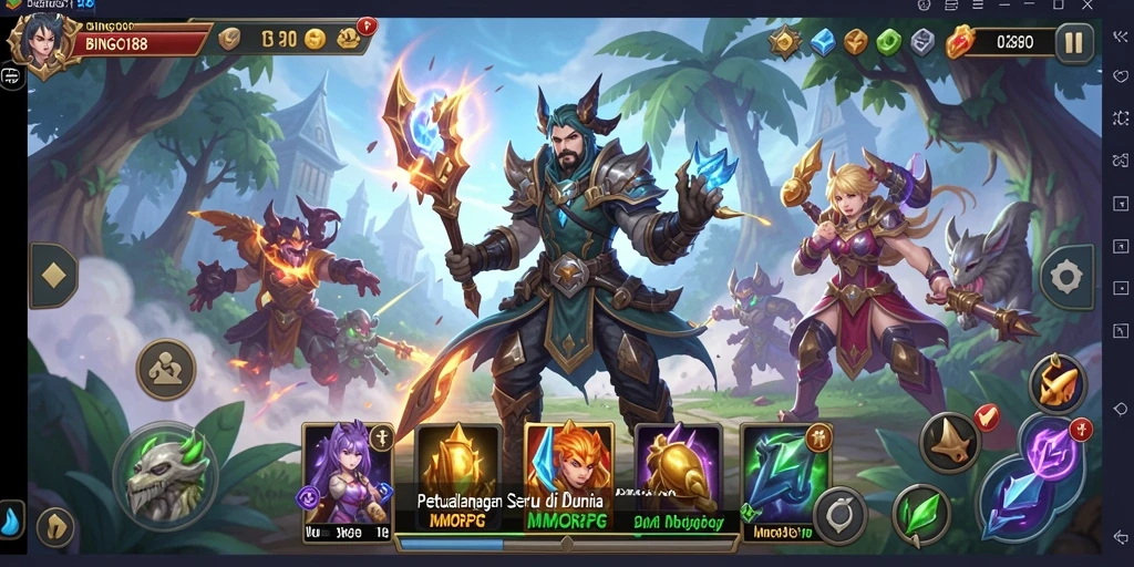 Gameplay seru dan interaktif BINGO188 di dunia MMORPG.