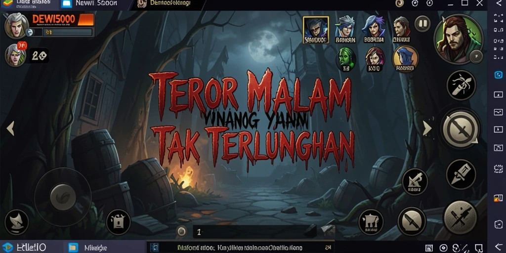Tampilan gameplay <strong>DEWI5000</strong> yang menyeramkan dan mendebarkan.