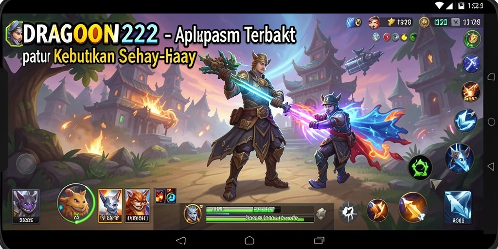 Tampilan utama DRAGON222 yang intuitif dan fungsional.