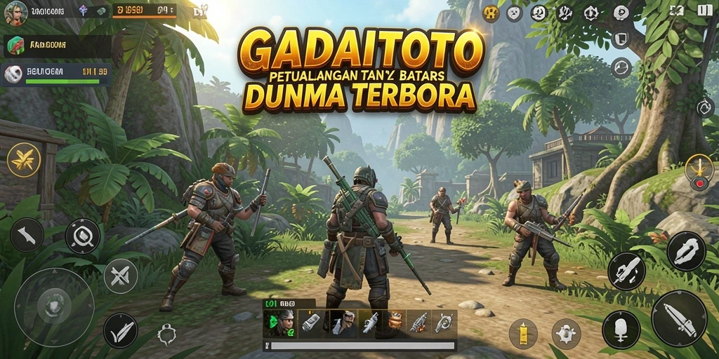 Tangkapan layar gameplay GADAITOTO di dunia terbuka yang luas.