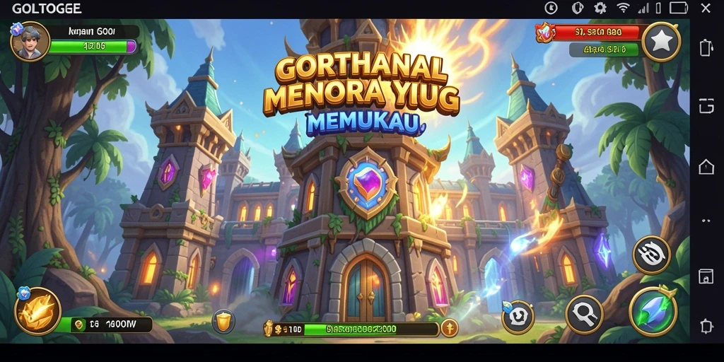 Tampilan gameplay GOLTOGEL yang menarik dalam pertempuran Tower Defense.