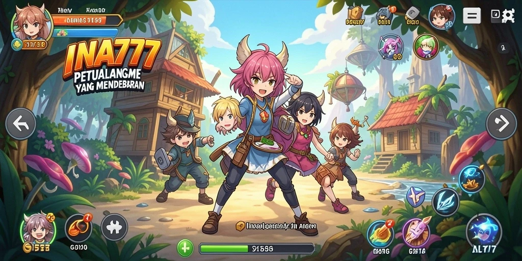 Tampilan gameplay yang menakjubkan dari INA777.