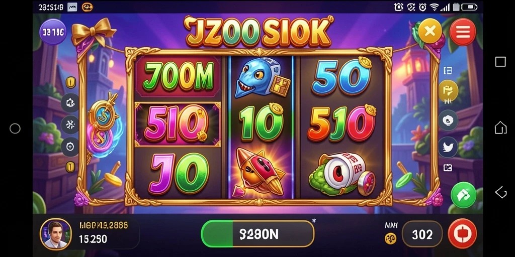 Screenshot gameplay J200M yang seru dan interaktif.