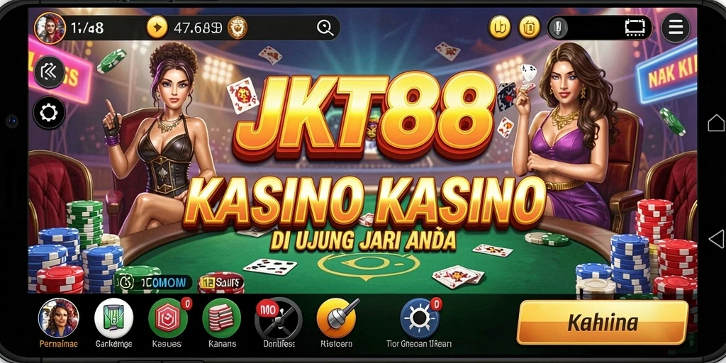 Tampilan gameplay Kasino JKT88 yang mendebarkan.
