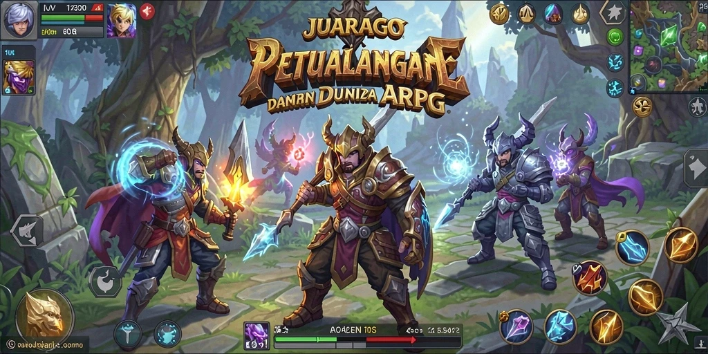 Screenshot gameplay JUARAGO dengan aksi pertarungan yang memukau.