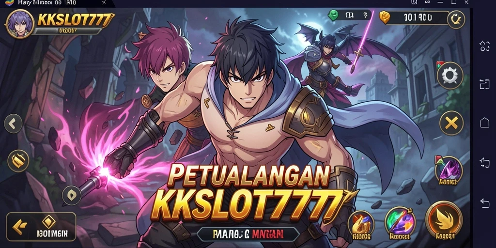 Gameplay KKSLOT777 dengan karakter anime yang menawan.