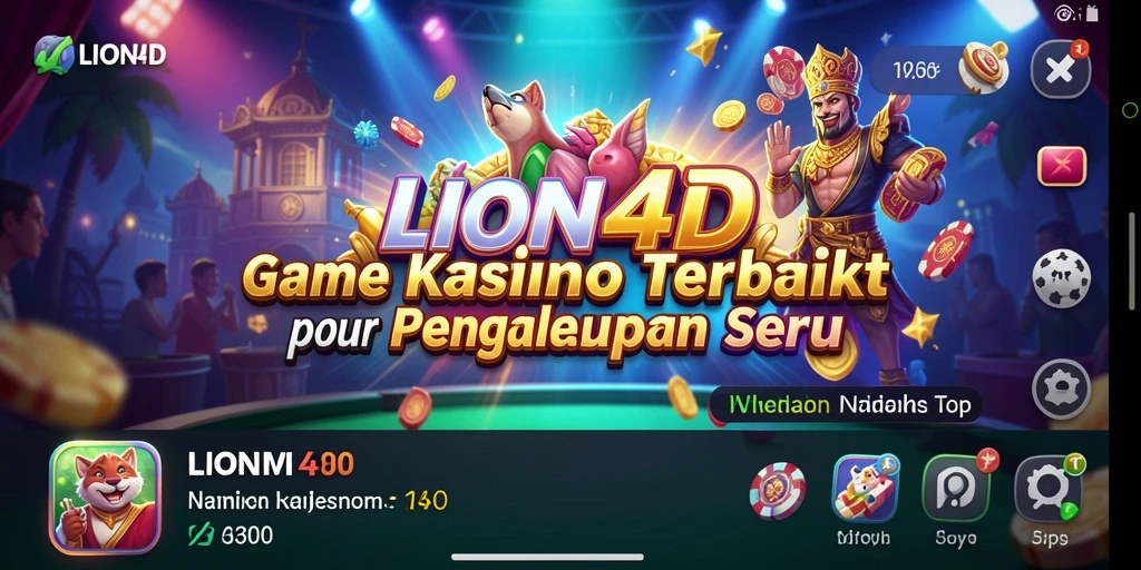 Tampilan menarik dari gameplay LION4D yang seru.