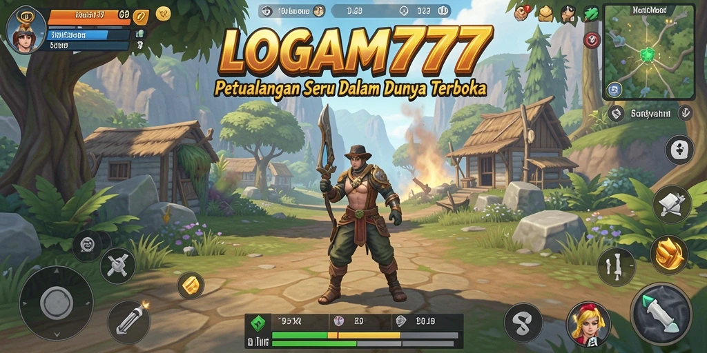 Tampilan menarik dari gameplay LOGAM777 dalam dunia terbuka yang luas.