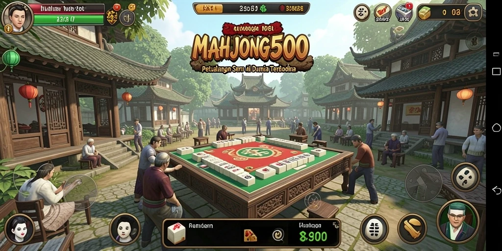 Tampilan gameplay MAHJONG500 yang menakjubkan dalam dunia terbuka.