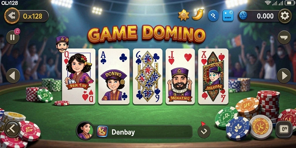 Tampilan gameplay seru di OLX128 dengan berbagai fitur menarik.
