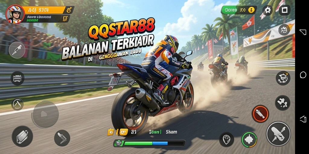 Gameplay seru balapan motor di QQSTAR88 yang mendebarkan.
