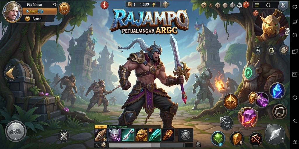 Tampilan gameplay menarik dari RAJAMPO yang seru.