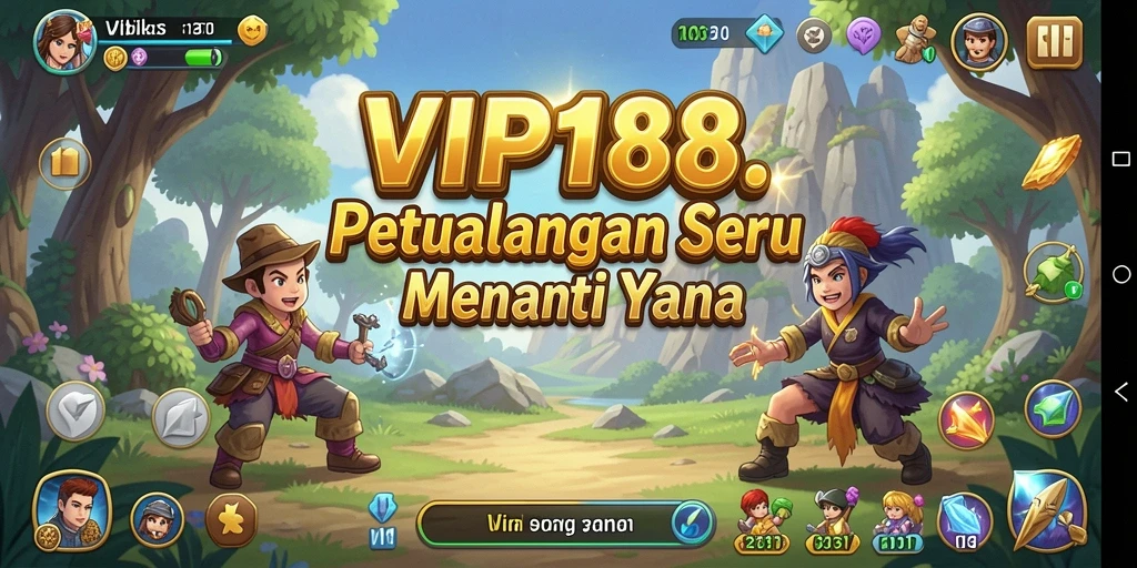 Tangkapan layar utama VIP188 menampilkan aksi petualangan yang seru.