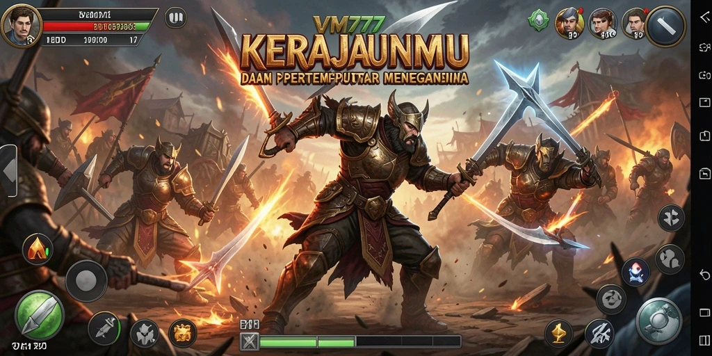 Tangkapan layar dari gameplay seru Tower Defense VM777.